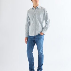 112378486 00 L KOSZULA 1 PKT SHIRT BLUE STRIPE