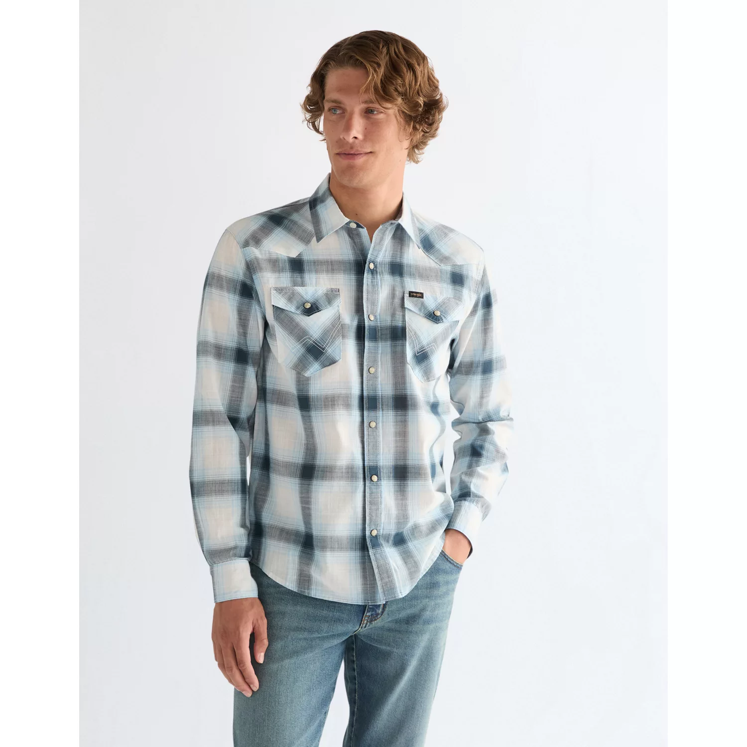 112378491 00 L KOSZULA WESTERN SHIRT MIDNIGHT NAVY