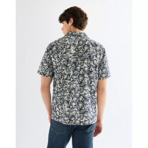 112378496 00 L KOSZULA SS RESORT SHIRT DENIM PRINT