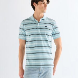 112378536 00 L KOSZULKA STRIPE POLO SHIRT FORGET M