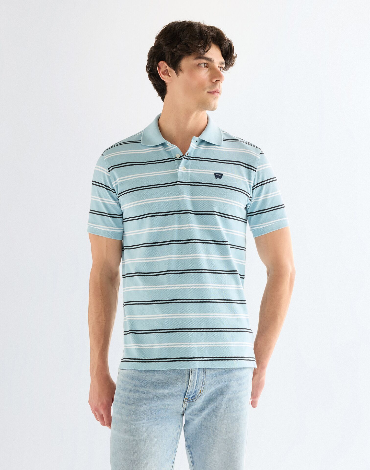 112378536 00 L KOSZULKA STRIPE POLO SHIRT FORGET M