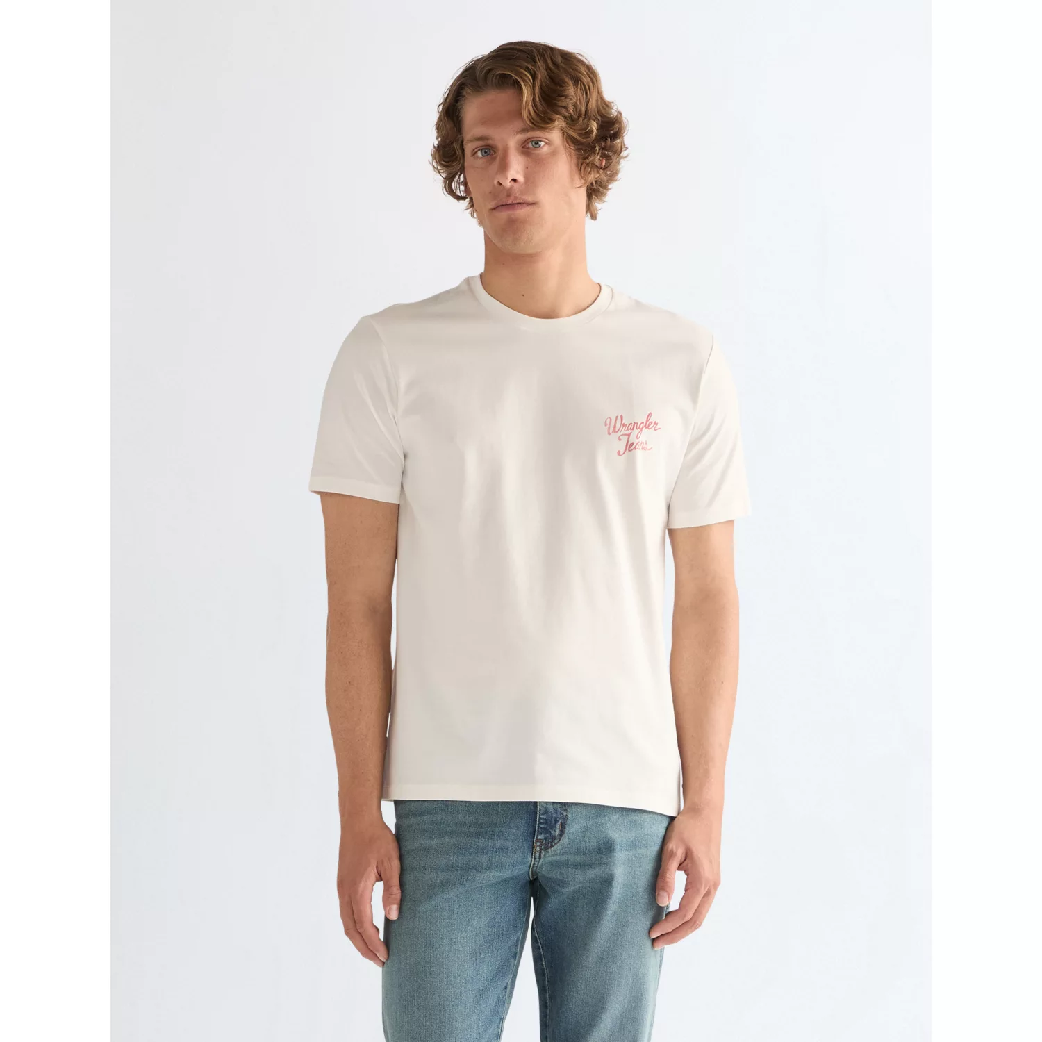 112378698 00 L KOSZULKA LOGO TEE WORN WHITE