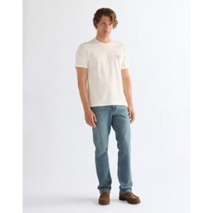 112378698 00 L KOSZULKA LOGO TEE WORN WHITE