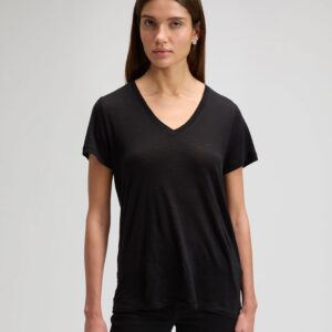 112378740 00 L KOSZULKA V NECK TEE BLACK
