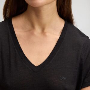 112378740 00 L KOSZULKA V NECK TEE BLACK