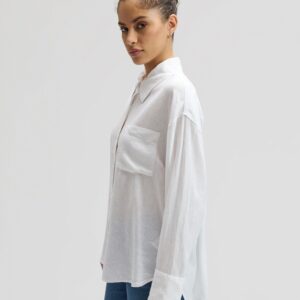 112378892 00 XS KOSZULA LOOSE SHIRT BRIGHT WHITE