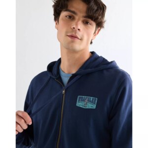 112378987 00 XL BLUZA GRAPHIC ZIP HOODIE NAVY