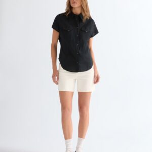 112379035 00 S KOSZULA SS STYLIZED WESTERN BLACK