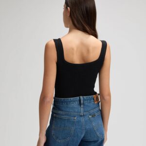 112379254 00 XS KOSZULKA KNITTED TANK BLACK
