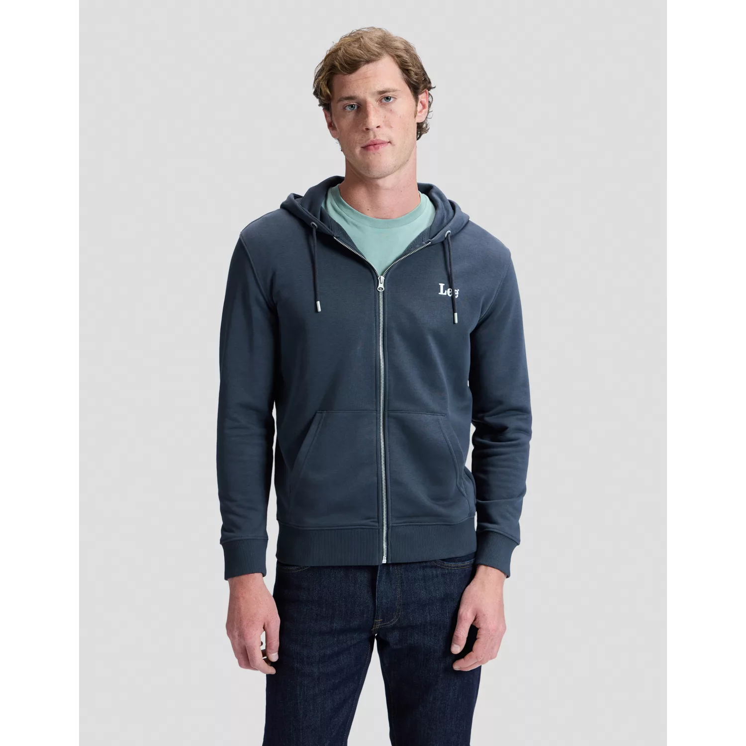 112381385 00 XXL BLUZA ESS LEE FULL ZIP HOODIE WAS